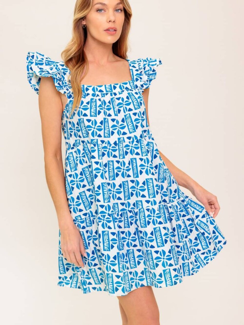 Flying Tomato Blue and White Mediterranean Print